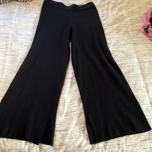 525 America black stretch flair pants